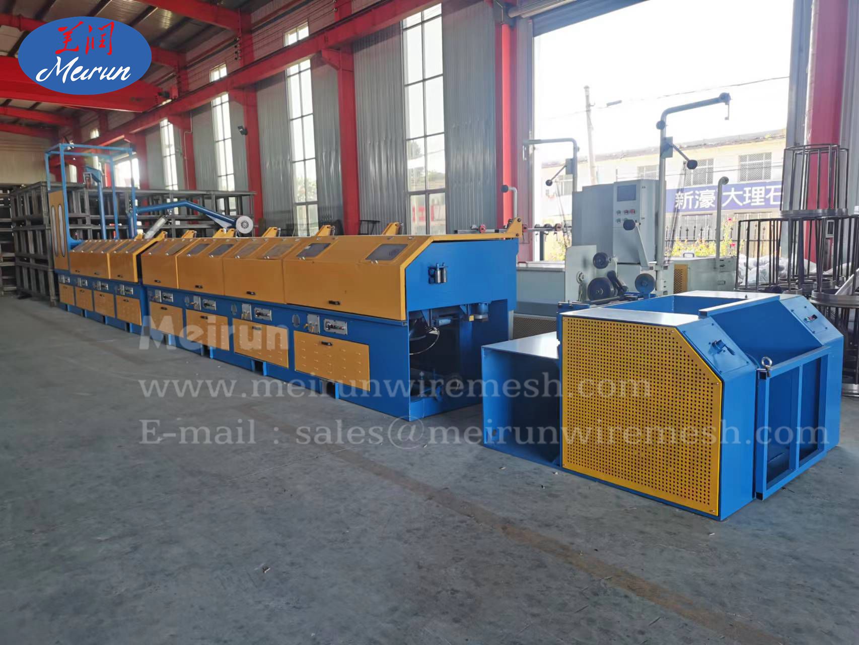 Vertical Wire Drawing Machine Pure Copper Wire And Cable Metal Drawing Machine 