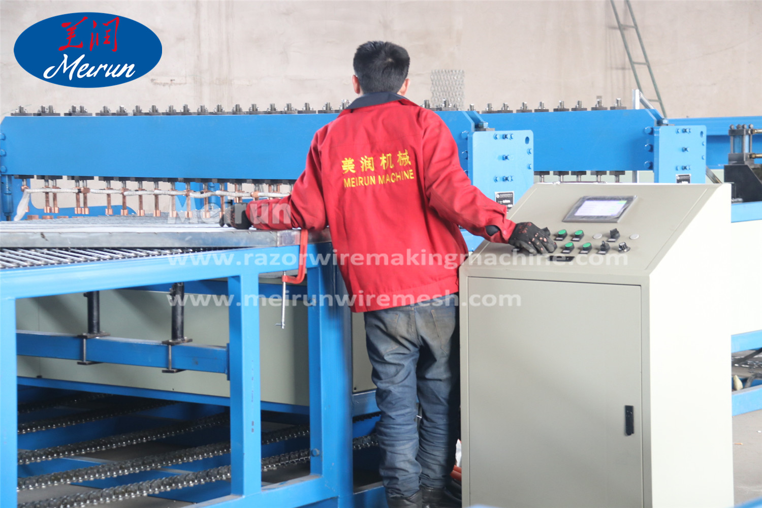 China International Standard Razor Barbed Wire Mesh Fence Welded Making Machine