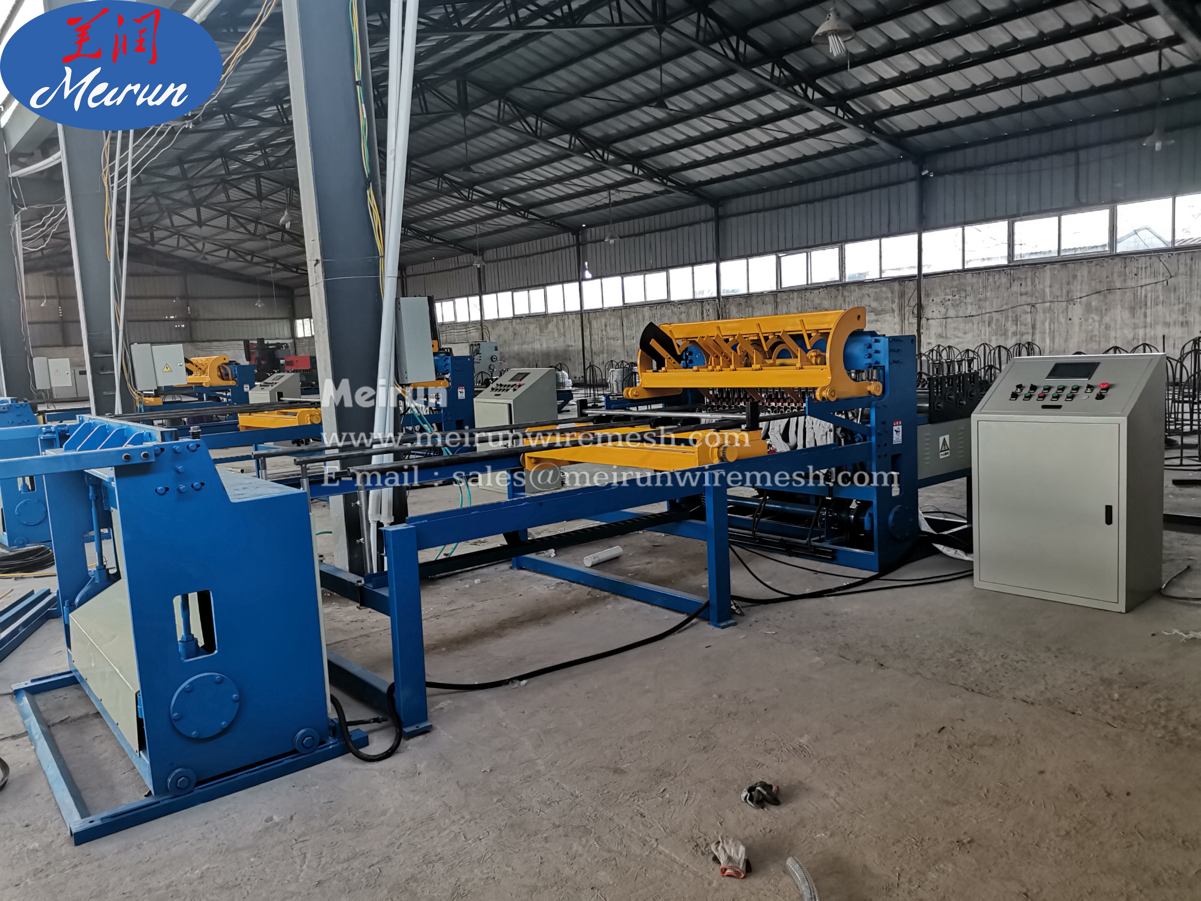Steel Wire Mechanical Steel Rebar Mesh Welding Machine Production Line